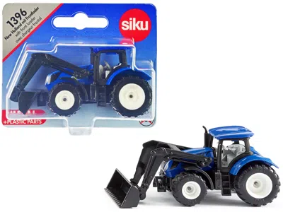 Siku New Holland T7.315 Tractor With Front Loader Blue And Black Diecast Model By