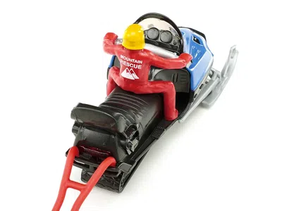 Siku Snow Mobile Blue With Rescue Sledge And 2 Figures Diecast Model By