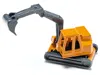 Siku Truck With Low Loader Trailer And Excavator Yellow Diecast Model By