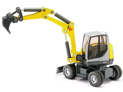 Siku Wacker Neuson Ew65 Mobile Excavator Yellow And Gray 1/50 Diecast Model By