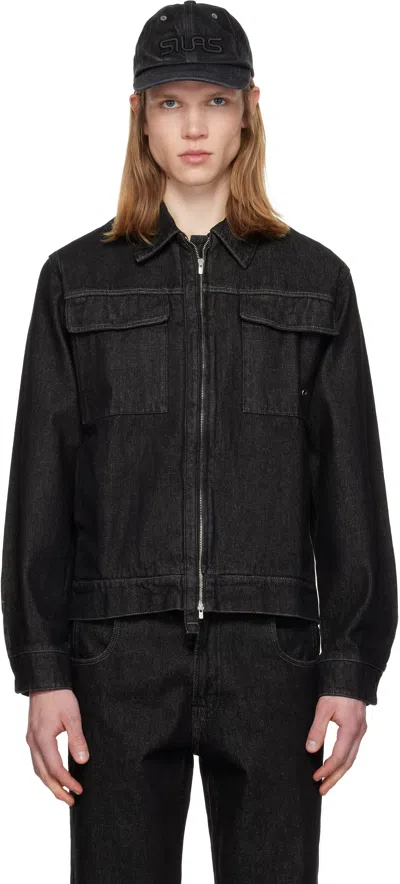 Silas Black Blouson Denim Jacket