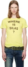 Silas Yellow Slogan T-shirt In Yellow