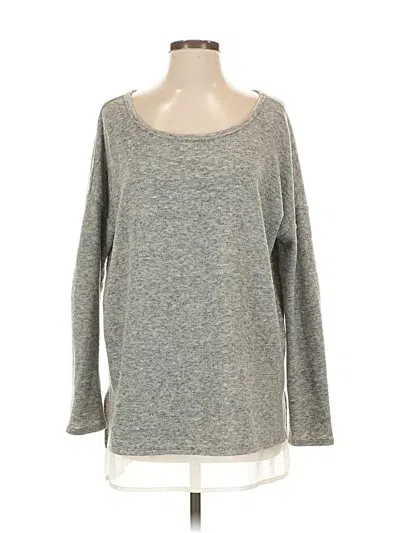 Pre-owned Silence And Noise 3/4 Sleeve T-shirt In Gray