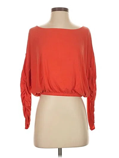 Pre-owned Silence And Noise 3/4 Sleeve T-shirt In Orange
