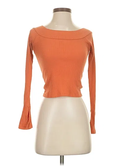 Pre-owned Silence And Noise 3/4 Sleeve T-shirt In Orange