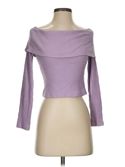 Pre-owned Silence And Noise 3/4 Sleeve T-shirt In Purple