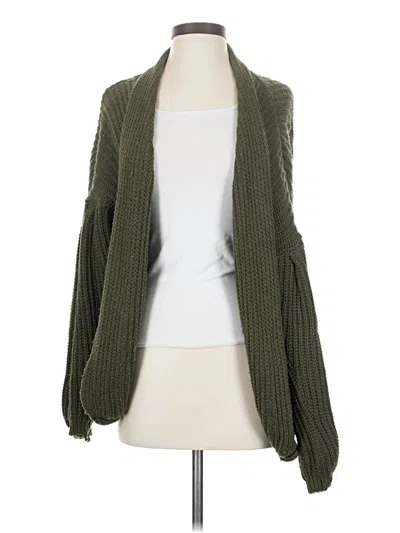 Pre-owned Silence And Noise Cardigan Sweater In Green