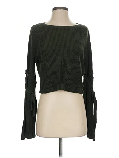 Pre-owned Silence And Noise Cardigan Sweater In Green