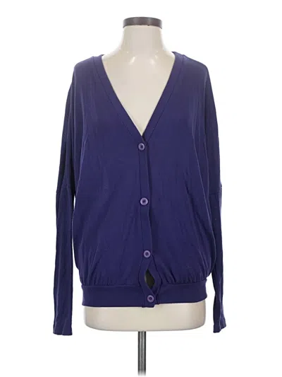 Pre-owned Silence And Noise Cardigan Sweater In Purple