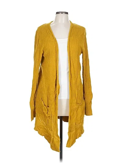 Pre-owned Silence And Noise Cardigan Sweater In Yellow