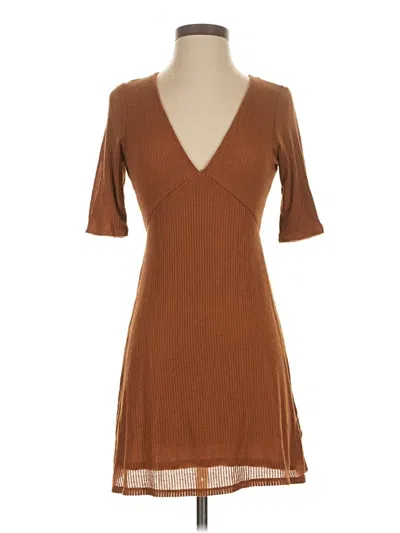 Pre-owned Silence And Noise Casual Dress In Brown