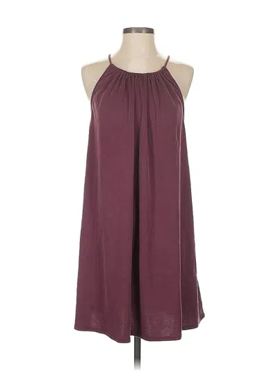 Pre-owned Silence And Noise Casual Dress In Burgundy