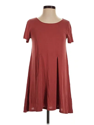 Pre-owned Silence And Noise Casual Dress In Burgundy