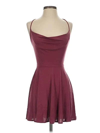 Pre-owned Silence And Noise Cocktail Dress In Burgundy