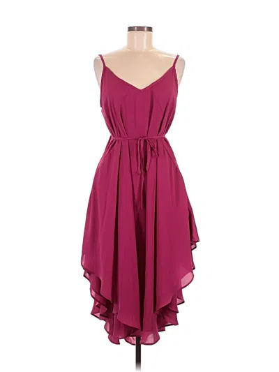 Pre-owned Silence And Noise Cocktail Dress In Burgundy