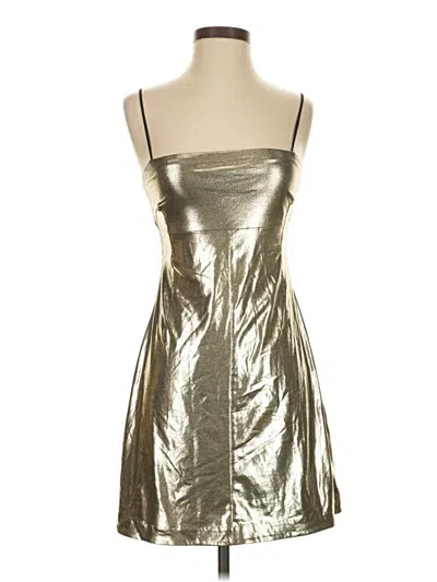 Pre-owned Silence And Noise Cocktail Dress In Silver