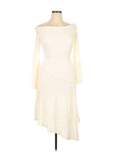 Pre-owned Silence And Noise Cocktail Dress In White
