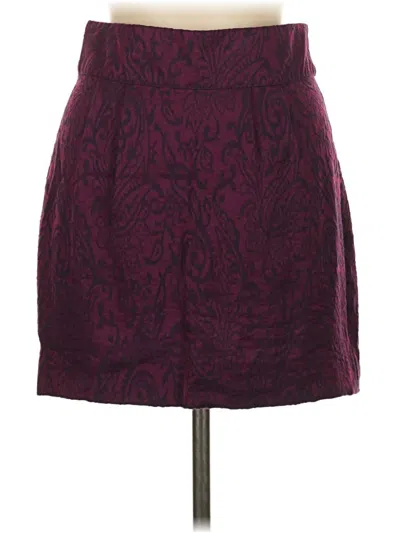 Pre-owned Silence And Noise Formal Skirt In Burgundy