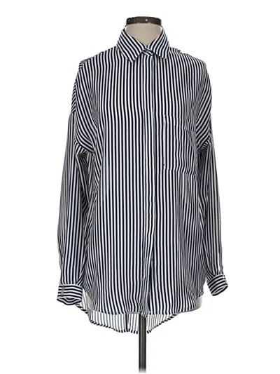 Pre-owned Silence And Noise Long Sleeve Blouse In Black