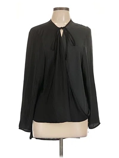 Pre-owned Silence And Noise Long Sleeve Blouse In Black