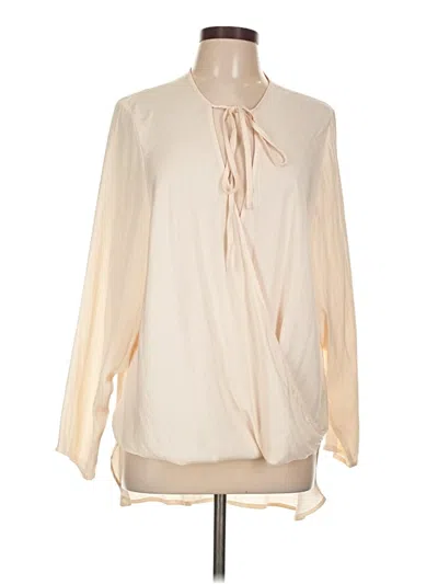 Pre-owned Silence And Noise Long Sleeve Blouse In White