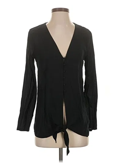 Pre-owned Silence And Noise Long Sleeve T-shirt In Black