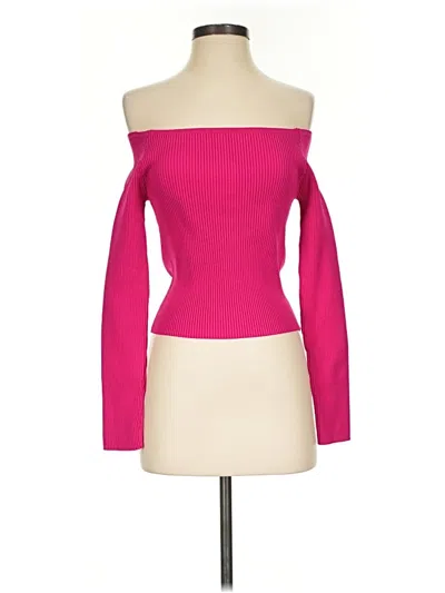 Pre-owned Silence And Noise Long Sleeve T-shirt In Pink