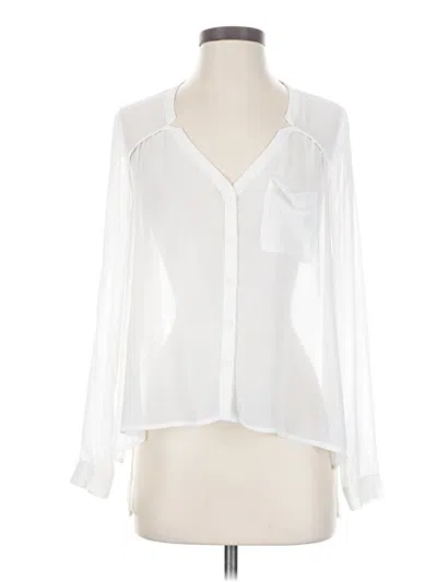 Pre-owned Silence And Noise Long Sleeve T-shirt In White