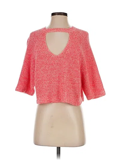 Pre-owned Silence And Noise Pullover Sweater In Red
