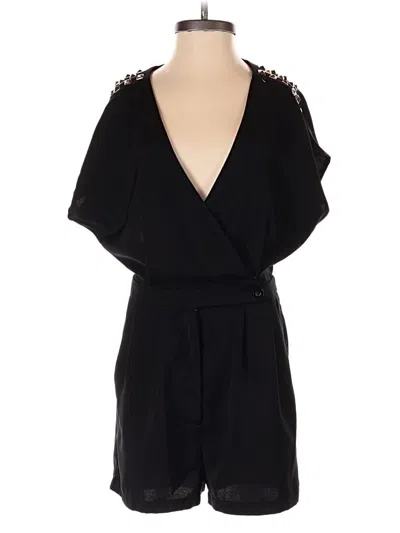 Pre-owned Silence And Noise Romper In Black