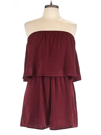 Silence And Noise Romper In Burgundy
