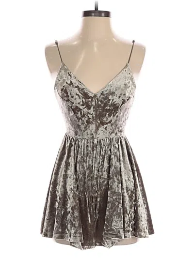 Pre-owned Silence And Noise Romper In Silver