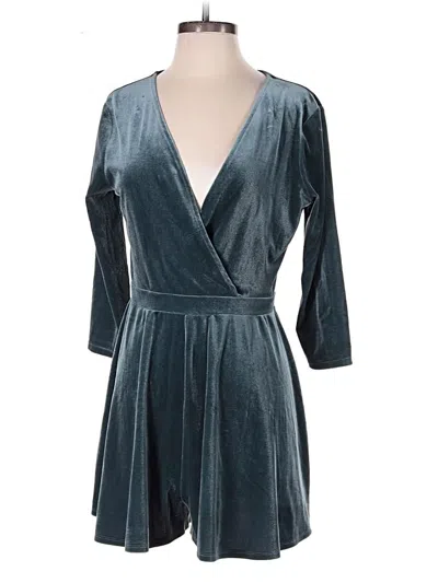 Pre-owned Silence And Noise Romper In Teal