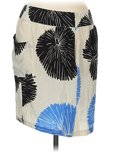 Pre-owned Silence And Noise Silk Skirt In Ivory