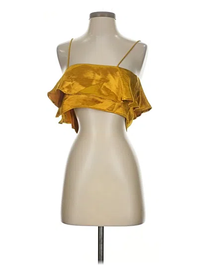 Pre-owned Silence And Noise Sleeveless Blouse In Gold