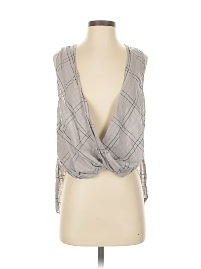 Pre-owned Silence And Noise Sleeveless Blouse In Gray