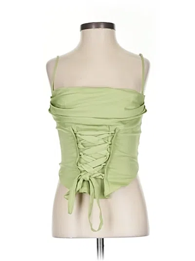 Pre-owned Silence And Noise Sleeveless Blouse In Green