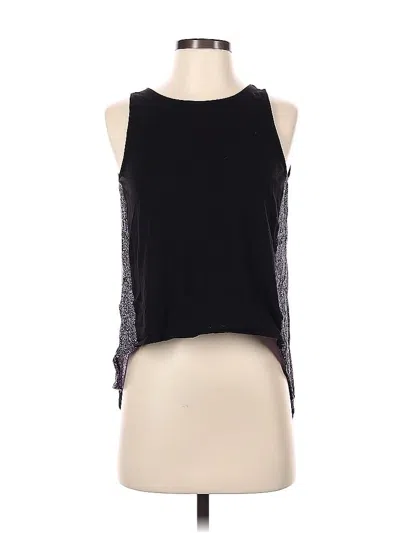 Pre-owned Silence And Noise Sleeveless Top Black Halter Neckline Tops