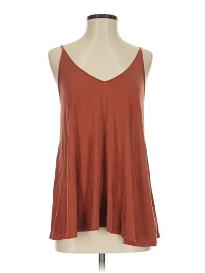 Pre-owned Silence And Noise Sleeveless Top Brown Halter Neckline Tops