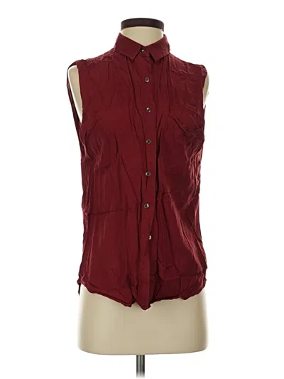 Pre-owned Silence And Noise Sleeveless T-shirt In Burgundy