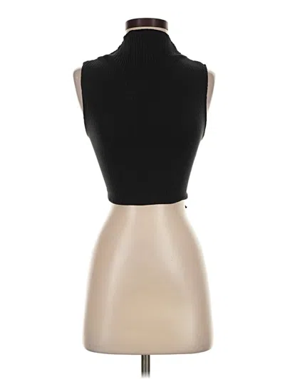 Pre-owned Silence And Noise Sleeveless Turtleneck In Tan