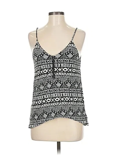 Pre-owned Silence And Noise Tank Top Black Halter Neckline Tops