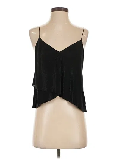 Pre-owned Silence And Noise Tank Top Black Halter Neckline Tops