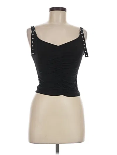 Pre-owned Silence And Noise Tank Top Black Strapless Neckline Tops
