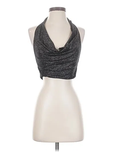 Pre-owned Silence And Noise Tank Top Gray Cowl Neck Tops