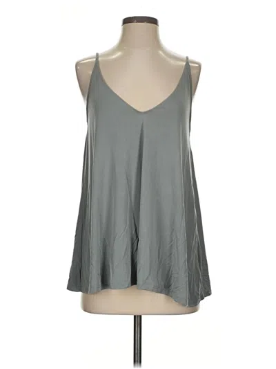 Pre-owned Silence And Noise Tank Top Gray Plunge Neckline Tops
