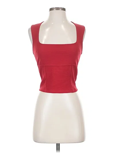 Pre-owned Silence And Noise Tank Top Red Strapless Neckline Tops