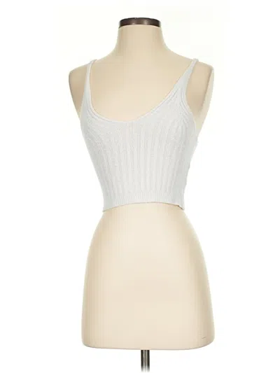 Pre-owned Silence And Noise Tank Top White Strapless Neckline Tops