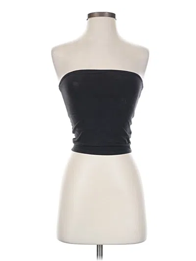 Pre-owned Silence And Noise Tube Top Black Strapless Neckline Tops