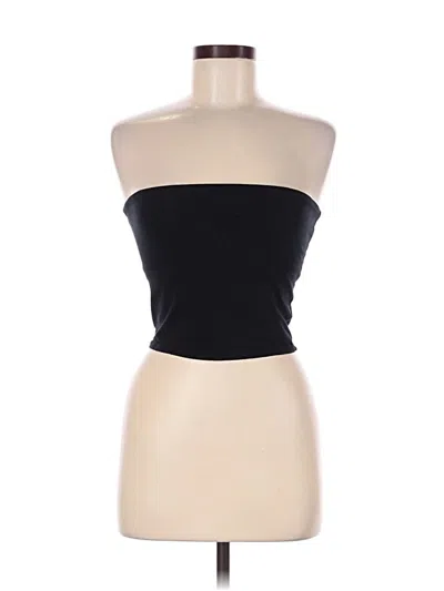 Pre-owned Silence And Noise Tube Top Black Strapless Neckline Tops